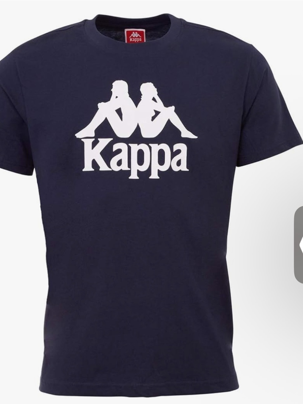 Kappa Navy T-Shirt with White Logo
